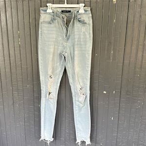 High waisted women denim pant
